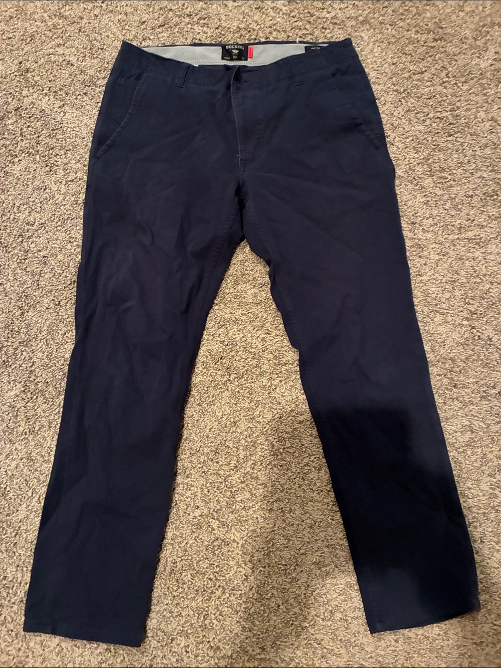 Dockers Navy Straight-Leg Chino Pants